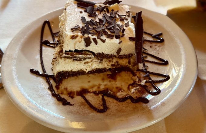 Tiramisu dessert at Carrabba's on Kirby