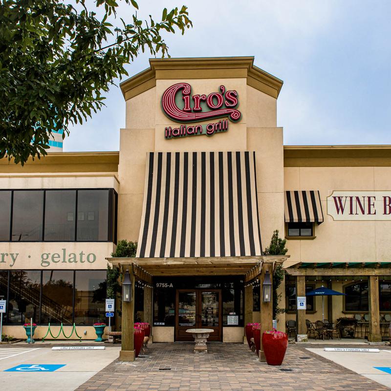 Exterior of Ciro's Italian Grill in Houston