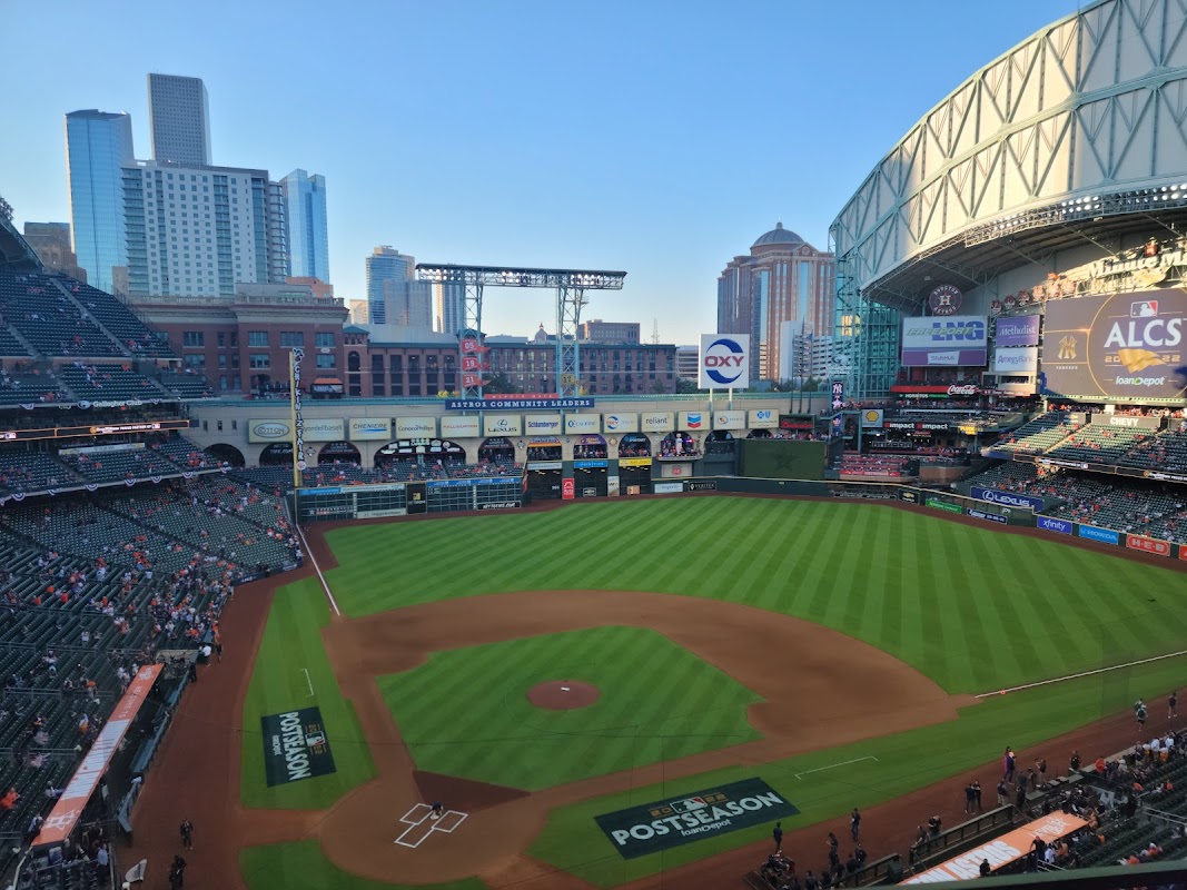 Daikin Park (formerly Minute Maid Park) stadium in Houston