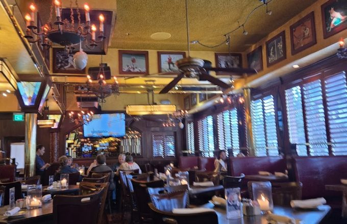 Interior ambiance at Laurenzo's restaurant in Houston