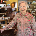 Portrait of Rosie Carrabba at the Original Carrabbas restaurant in Houston